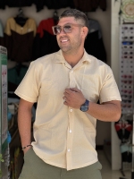 پیراهن لینن پارچه خارجی پیراهن اولدمانی