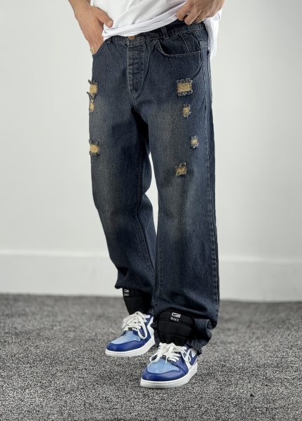 نیم بگ جین کثیف شور کد 679