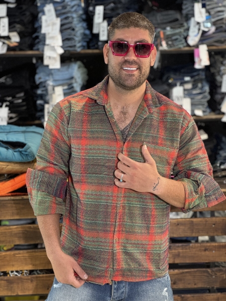 پیراهن پشمی گرم بالا پیراهن پشمی با کیفیت