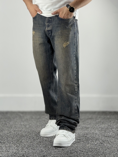 نیم بگ جین کثیف شور کد 688