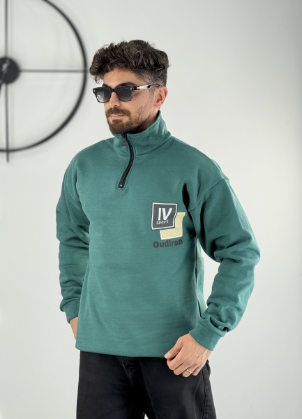 دورس نیم زیپ سبز