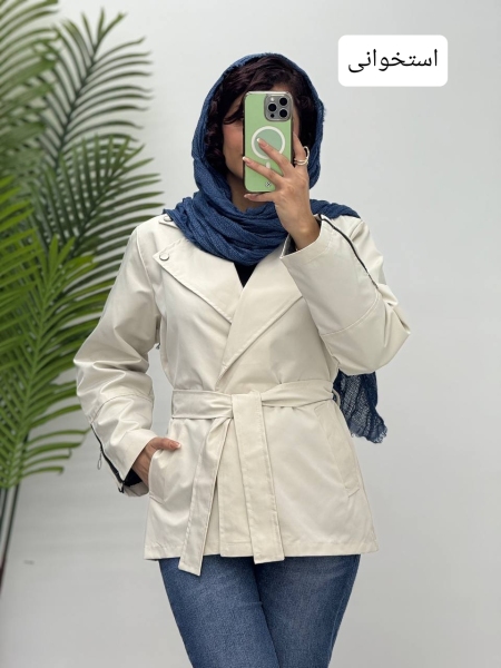 بارانی آستردار زیپی