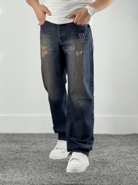 نیم بگ جین کثیف شور کد 759