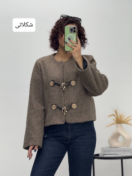 کت زارا جلو قلاب دار