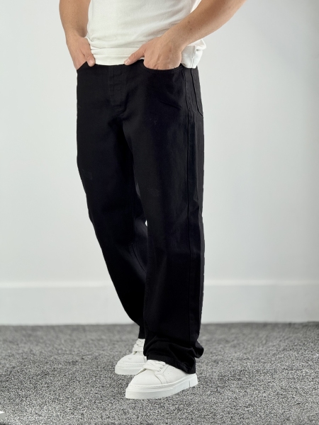 نیم بگ جین مشکی قواره بزرگ