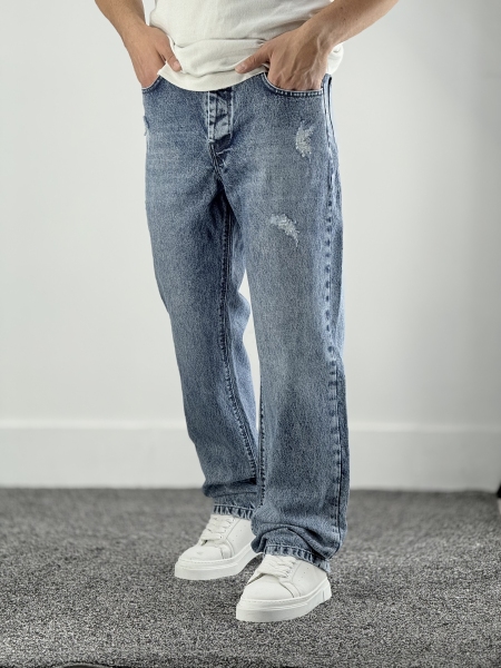 نیم بگ جین آبی کد 517