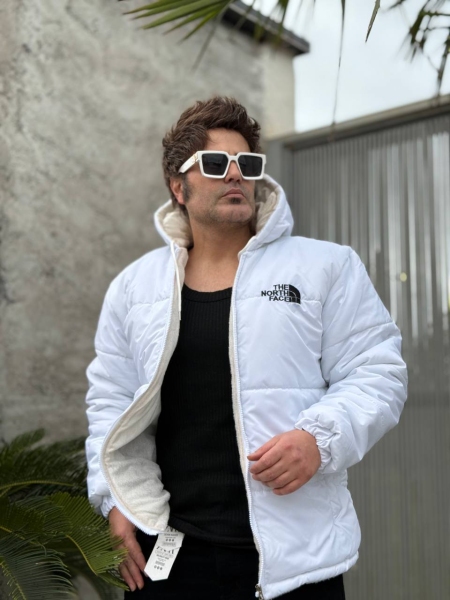 کاپشن کلاهدار THE NORTH FACE سفید