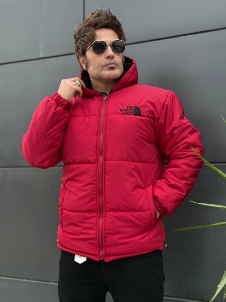 کاپشن کلاهدار THE NORTH FACE قرمز