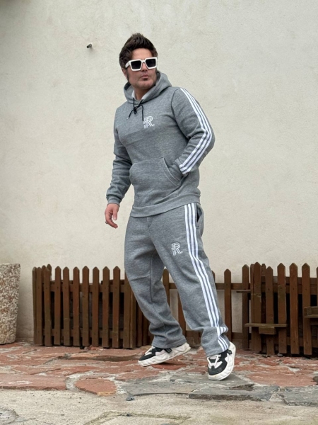 ست هودی و اسلش طرح R طوسی