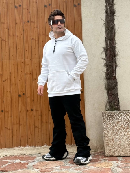 هودی ساده سفید