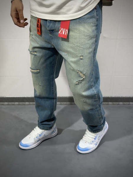 شلوار مام فیت پارچه خارجی ( سنگشور شده )