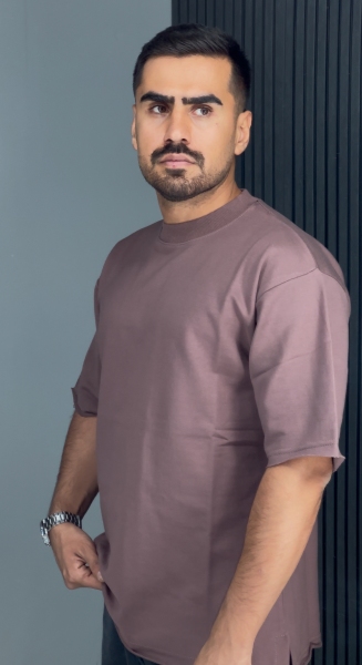 تیشرت 3نخ کثیفدوزی موکا