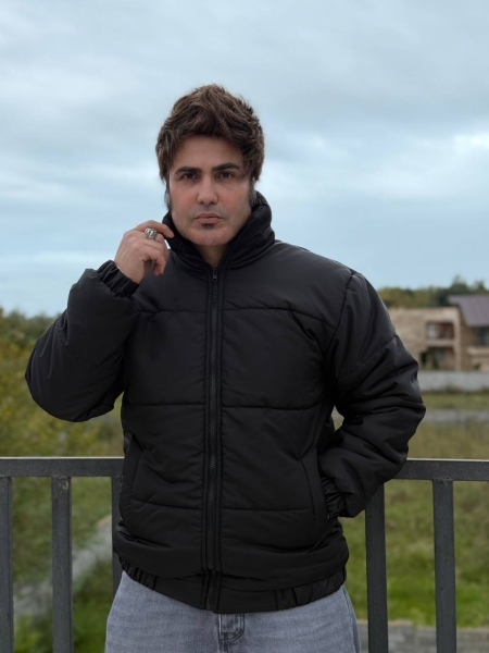 کاپشن پفی مشکی