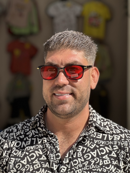 عینک دودی یو وی دار عینک اسپرت (کد پنج