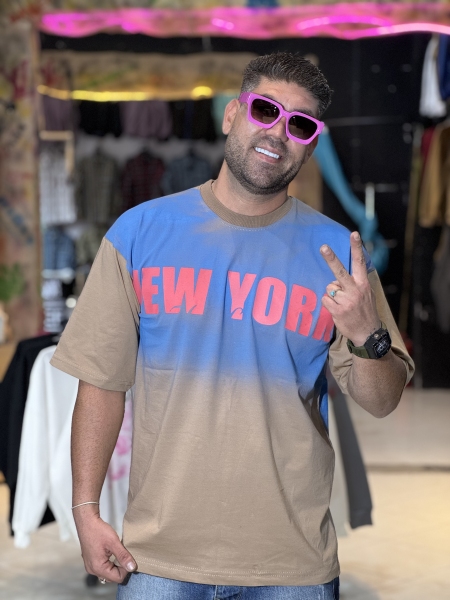 تیشرت پنبه براش تیشرت کاستوم شده با کیفیت