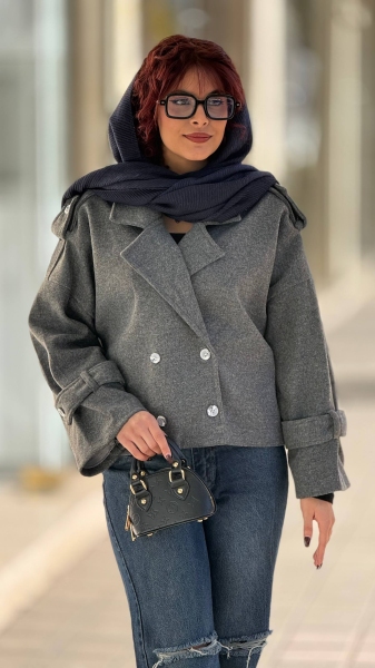 کت فوتر جلو دکمه