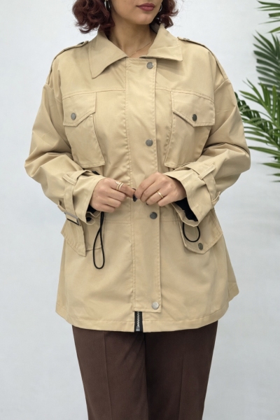 بارانی کمرگت 4جیب زاوانا