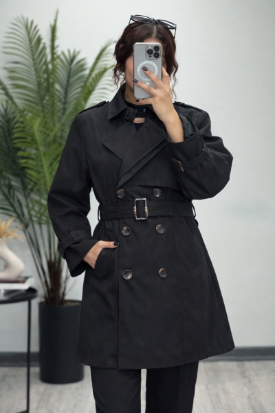 بارانی سانتانا یقه سگک