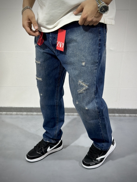 شلوار مام فیت سنگشور شده