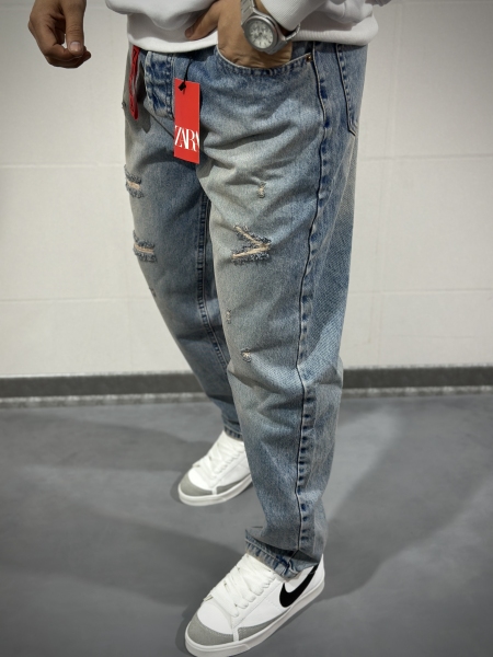 شلوار مام فیت پارچه خارجی ( سنگشور شده )