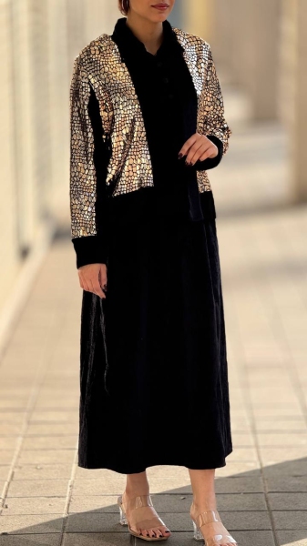 ست سارافون و کت پولکی