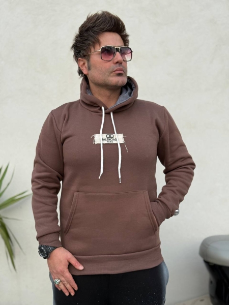 هودی مارک کنفی BALENCIAGA قهوه ای