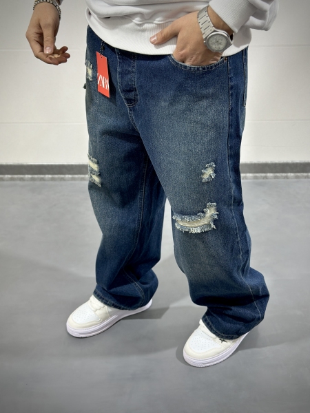 شلوار بگ پارچه خارجی ( سنگشور شده )