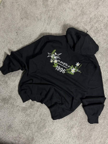 هودی مدل 1996 پنبه سه نخ تمام گلدوزی (یونیسکس)