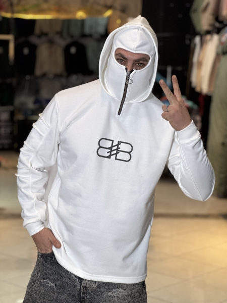 هودی نیم زیپ ضخیم هودی نینجا