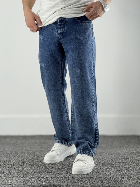 نیم بگ جین آبی کد 33