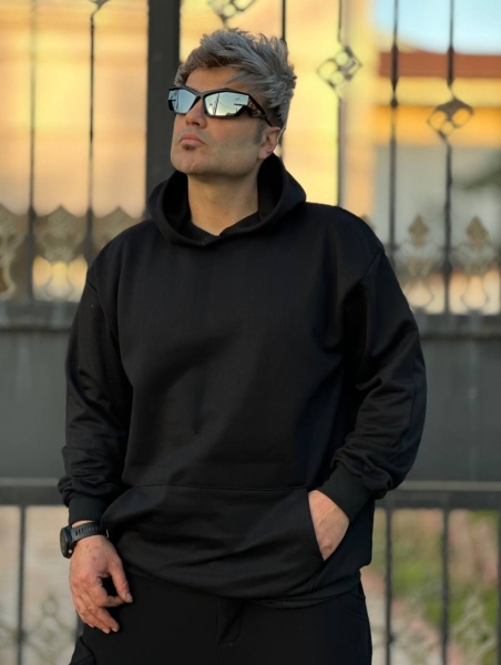 هودی مدل ساده COTTON مشکی