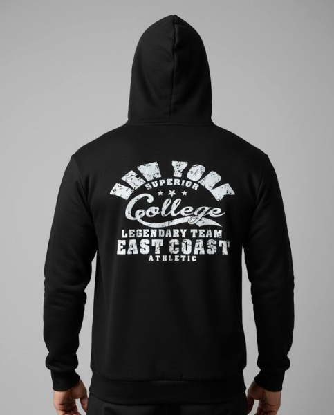 هودی طرح College مشکی