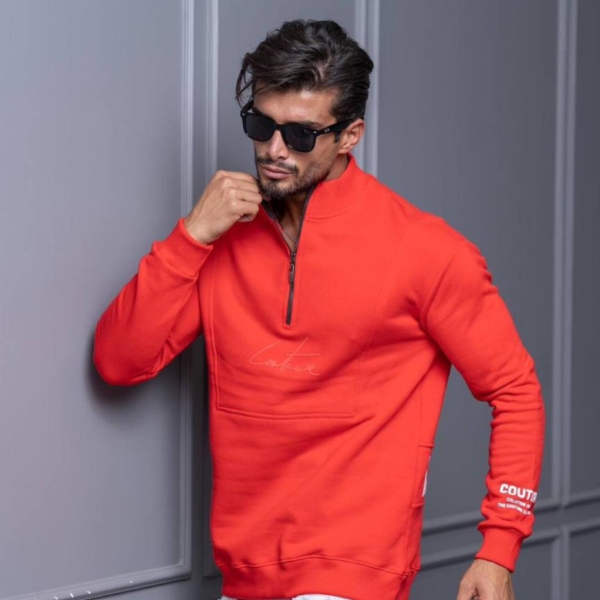 دورس نیم زیپ قرمز