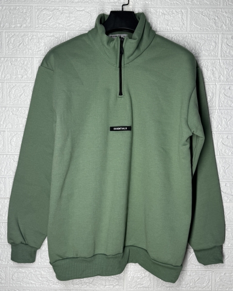 دورس نیم زیپ ESSENTIALS سبز