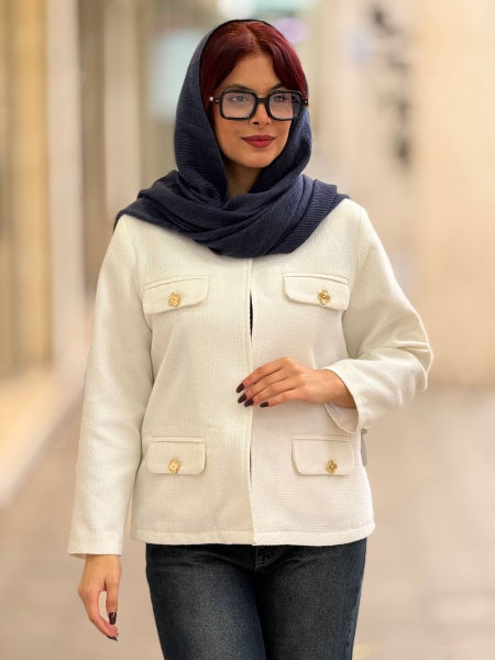 کت شنل ونکلیف سفید