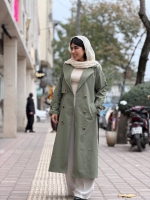 بارانی بلند کتان زارا