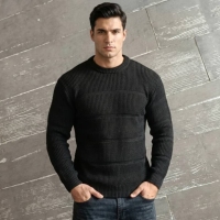 بافت یقه گرد راه راه