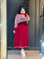 ست بلوز دامن بافت