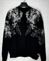 دورس سه نخ پنبه طرح اثر انگشت مشکی