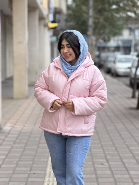 کاپشن کلاهدار بغل جیب