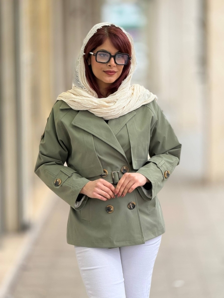 کت کتان زارا مچ دکمه