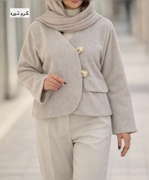 کت یقه7فوتر دو دکمه