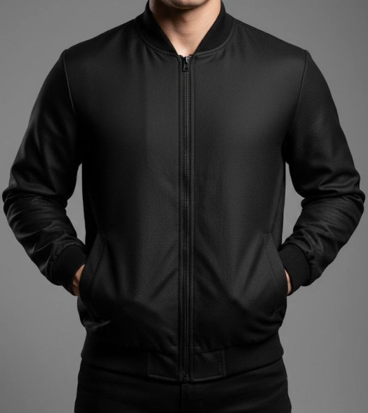 کاپشن چرم طرحدار پایین کش G_STAR مشکی