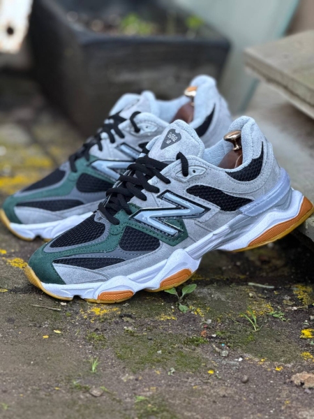 کتونی اسپرت سایزبزرگ نیوبالانس 9060 طوسی مشکی سبز