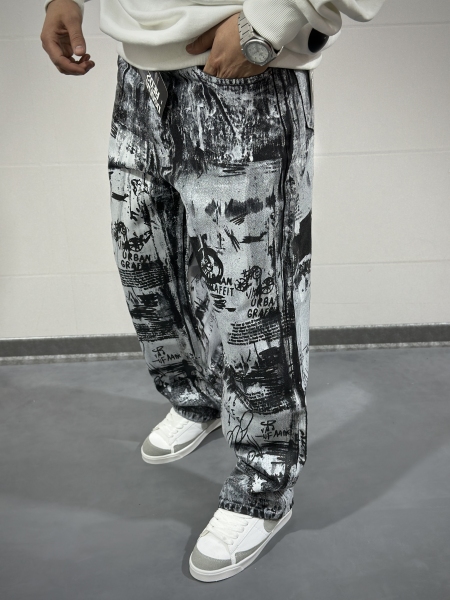 شلوار بگ کاستوم ترک ( با ضمانت چاپ و شست )