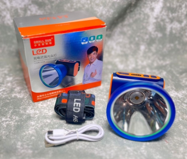 چراغ پیشانی اسمال سان H129 نور زرد (آفتابی)