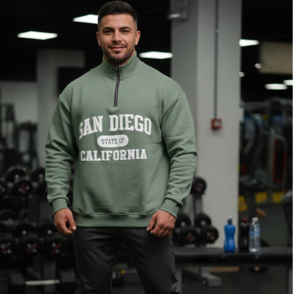 نیم زیپ با چاپ پفکی