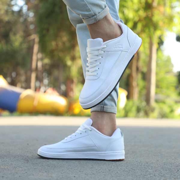 کتونی مردانه لاگوست رنگ سفید