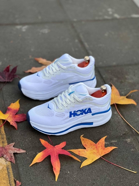 کتونی اسپرت HOKA سفید آبی