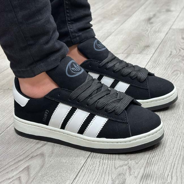 کتونی مردانه مدل آدیداس کامپوس(ADIDAS-CAMPUS)رنگ مشکی سفید
